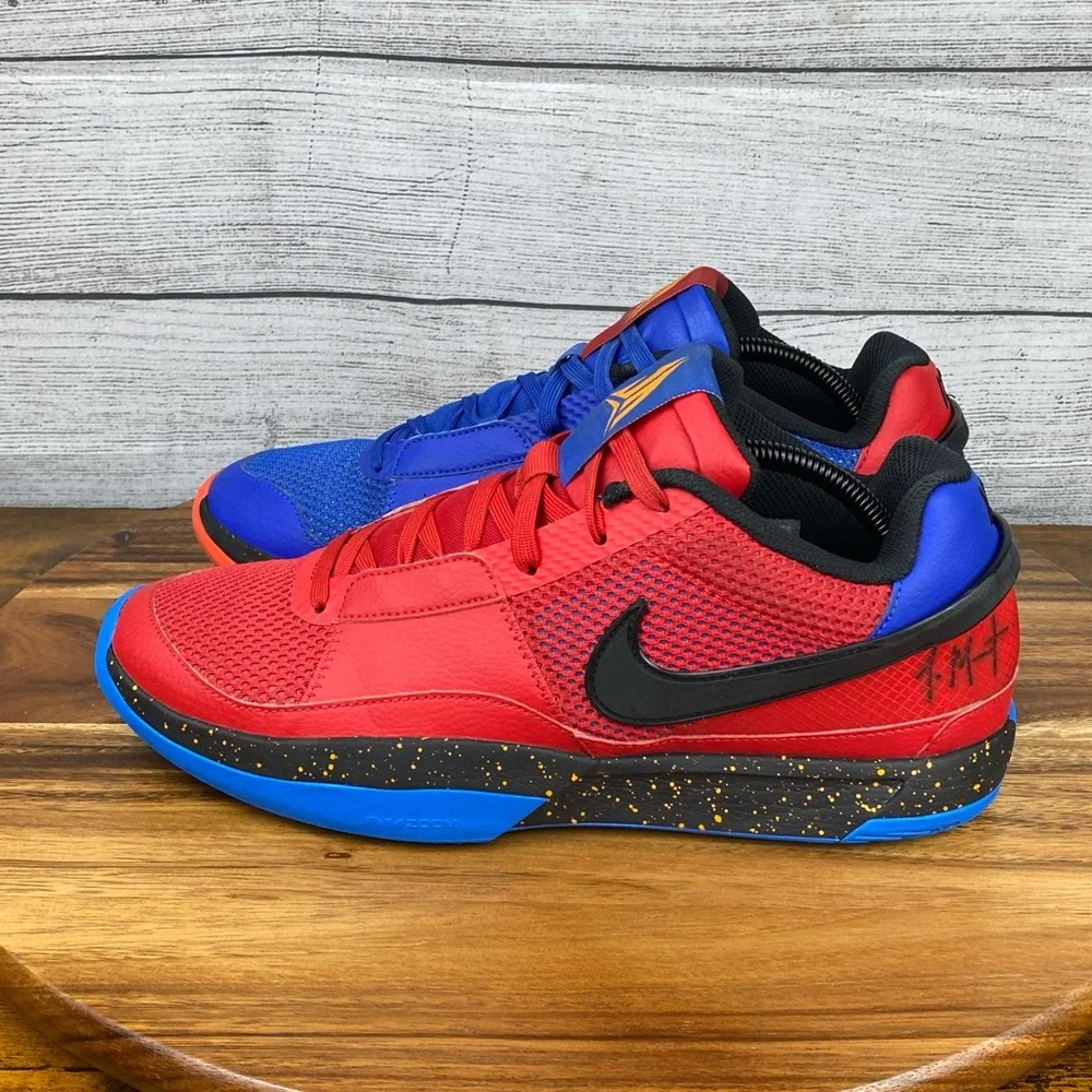 Nike Ja 1 Hunger University Red Royal Blue Basketball Shoe DR8785-401 Men’s 10